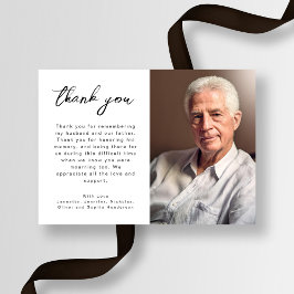 スクリプエレガントト葬儀の写真 サンキューカード