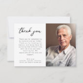 スクリプエレガントト葬儀の写真 サンキューカード (正面)