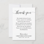 スクリプエレガントト葬儀 サンキューカード (正面)