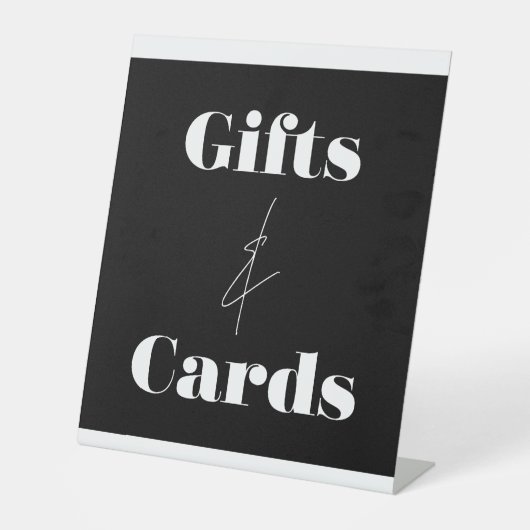 スクリプエレガントト誕生日ギフトとカード 台座サイン (正面)