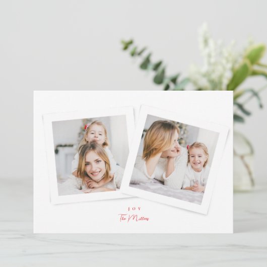 スクリプエレガントト赤と白JOYクリスマス3の写真 シーズンカード (スタンド正面)