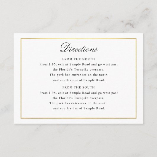 スクリプエレガントト金ゴールドとエンク縁どレージャ エンクロージャーカード (裏面)