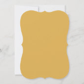 スクリプエレガントト金ゴールドフローラブライダルシャワーエメラルド 招待状 (裏面)