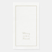 スクリプエレガントト金ゴールド結婚のミニマリストカップルシック (正面)