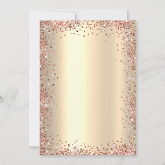 スクリプエレガントト金箔50周年結婚記念 招待状 (裏面)