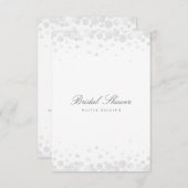 スクリプエレガントト雪のブライダルシャワーへの招待 招待状 (正面/裏面)
