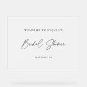 スクリプエレガントト霜ブライダルシャワーへようこそ アクリルサイン (正面)