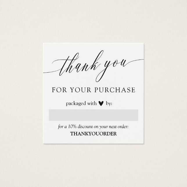 スクリプエレガントト黒ハートご注文ありがとうございます (正面)