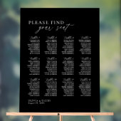 スクリプエレガントト12テーブル座席表アクリル記号 アクリルサイン (ニュートラル)