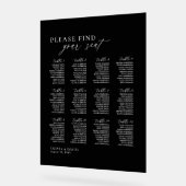 スクリプエレガントト12テーブル座席表アクリル記号 アクリルサイン (傾斜)