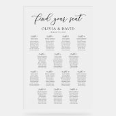 スクリプエレガントト14テーブル座席表アクリル記号 アクリルサイン (正面)