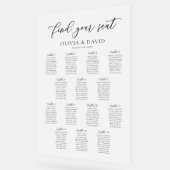 スクリプエレガントト14テーブル座席表アクリル記号 アクリルサイン (傾斜)