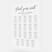 スクリプエレガントト19テーブル座席表アクリル記号 アクリルサイン (傾斜)