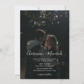 スクリプエレガントト2フォトオールインワン結婚ズ 招待状 (正面)