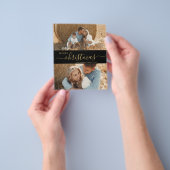 スクリプエレガントト2フォトコラージクリスマスフライヤー チラシ (手)