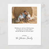 スクリプエレガントト2フォトコラージクリスマスフライヤー チラシ (裏面)