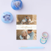 スクリプエレガントト2フォトコラージクリスマスフライヤー チラシ (シングル)