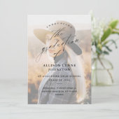 スクリプエレガントト2写真の卒業 案内状 (スタンド正面)