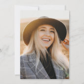 スクリプエレガントト2写真の卒業 案内状 (裏面)