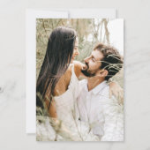 スクリプエレガントト2写真結婚の 招待状 (裏面)