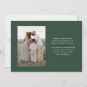 スクリプエレガントト2枚の写真メリークリスマス シーズンカード (裏面)