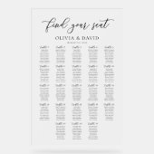 スクリプエレガントト23テーブル座席表アクリル記号 アクリルサイン (正面)