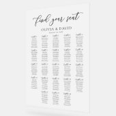 スクリプエレガントト23テーブル座席表アクリル記号 アクリルサイン (傾斜)