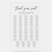 スクリプエレガントト24テーブル座席表アクリル記号 アクリルサイン (正面)