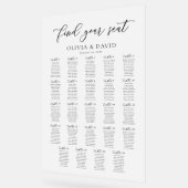 スクリプエレガントト24テーブル座席表アクリル記号 アクリルサイン (傾斜)