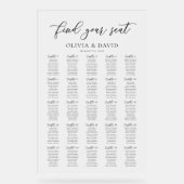 スクリプエレガントト25テーブル座席表アクリル記号 アクリルサイン (正面)