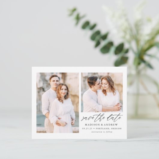 スクリプエレガントト2 Photo日付の保存 案内ポストカード (スタンド正面)