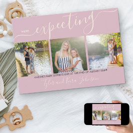スクリプエレガントト3スクウェア写真乳児妊娠 案内状