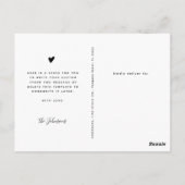 スクリプエレガントト3フォトコラージュありがとうベビー ポストカード (裏面)