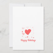 スクリプエレガントト3フォトコラージュの祝日カード 案内状 (裏面)