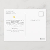 スクリプエレガントト3写真バプテスマありがとう ポストカード (裏面)