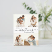 スクリプエレガントト4フォトクリスマスホリデーカード (スタンド正面)