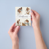 スクリプエレガントト4フォトコラージクリスマスフライヤー チラシ (手)