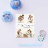 スクリプエレガントト4フォトコラージクリスマスフライヤー チラシ (シングル)