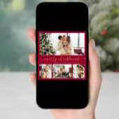 スクリプエレガントト4フォトコラージクリスマスホリデーC シーズンカード