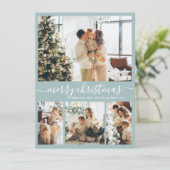 スクリプエレガントト4フォトコラージクリスマスホリデーC シーズンカード (スタンド正面)