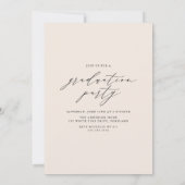 スクリプエレガントト4写真卒業パーティー 招待状 (裏面)