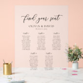 スクリプエレガントト5テーブル座席表アクリル記号 アクリルサイン (ウェディング)