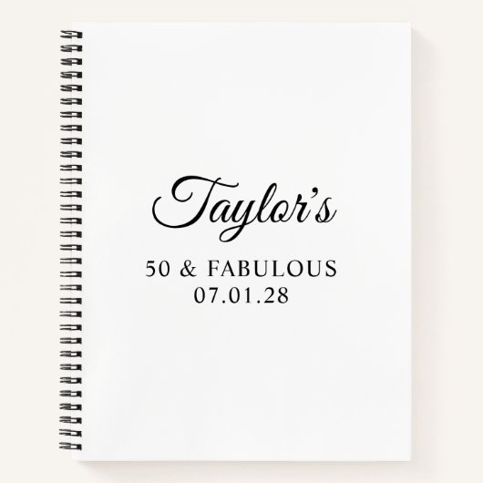 スクリプエレガントト50と素晴らしいゲスト ノートブック (正面)