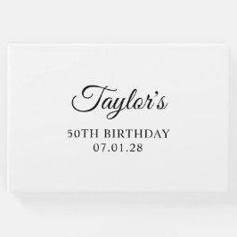 スクリプエレガントト50誕生日 ゲストブック