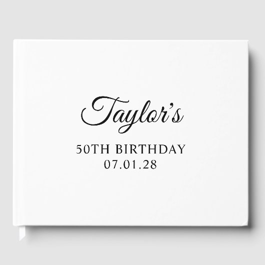 スクリプエレガントト50誕生日 ゲストブック (正面)