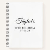 スクリプエレガントト50th誕生日ゲスト ノートブック (正面)