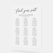 スクリプエレガントト9テーブル座席表アクリル記号 アクリルサイン (傾斜)