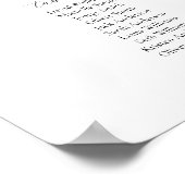 スクリプエレガントト9テーブル座席表 ポスター (角)