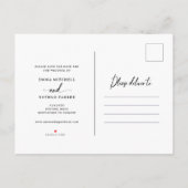 スクリプエレガントト・オーバーレイ |写真の日付の保存 案内ポストカード (裏面)