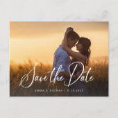 スクリプエレガントト・オーバーレイ |写真の日付の保存 案内ポストカード (正面)